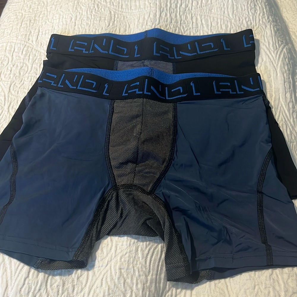 2 Pair AND1 Boxer Briefs - M